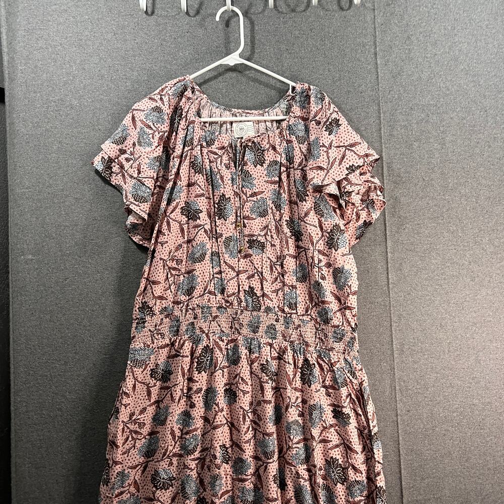 Destination 365 Women Dress  Regular Printed Short-Sleeve Midi Dress Size 1X - Picture 4 of 11